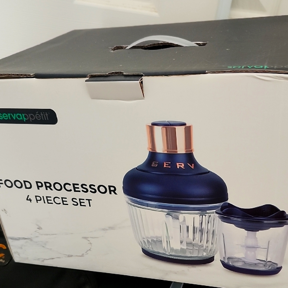 Servappetit Blue and Copper Food Processor